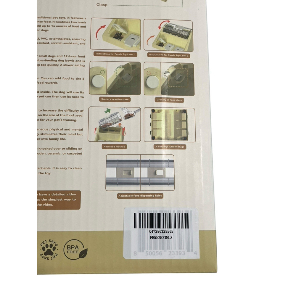 KADTC Dog Spinning Barrel Puzzle Slow Feeder Toy NEW - Picture 13 of 15